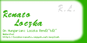 renato loczka business card